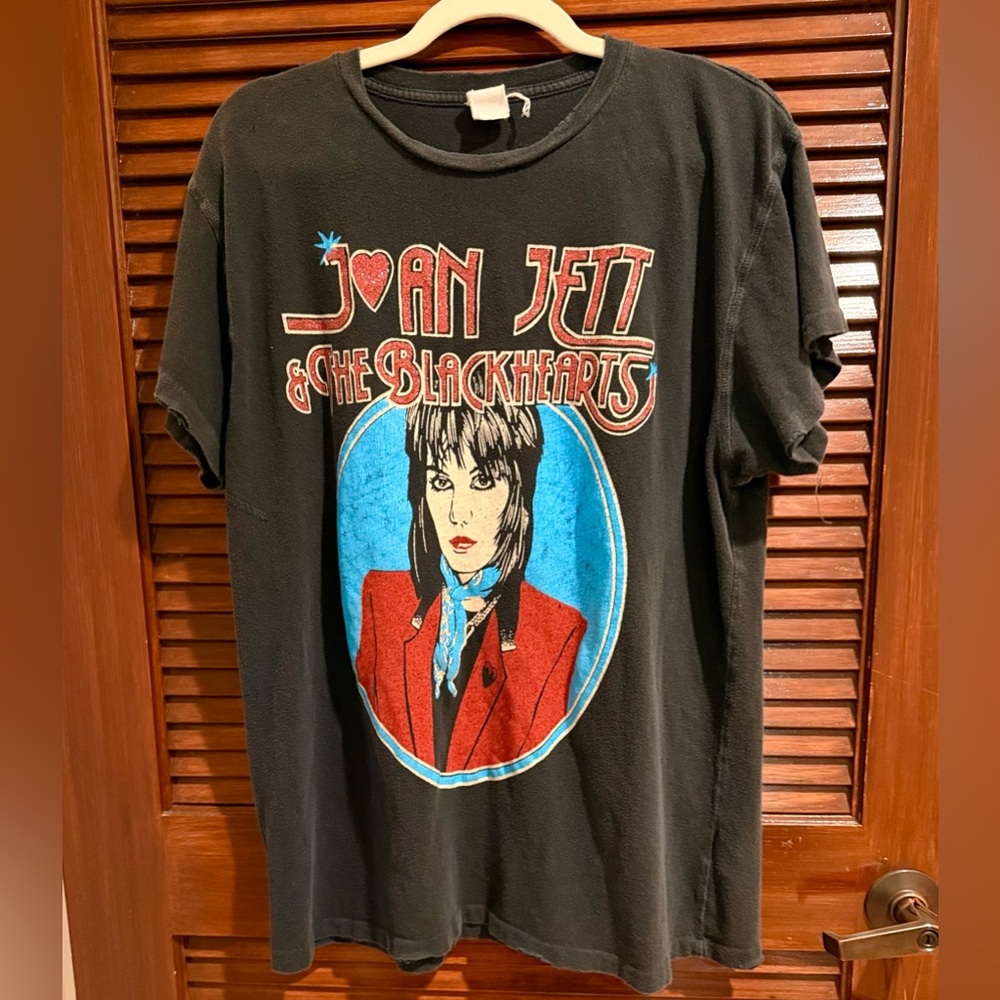 Authentic MADEWORN ‘Joan Jett & the Blackhearts’ T-Shirt Top, Ltd Edition, Large